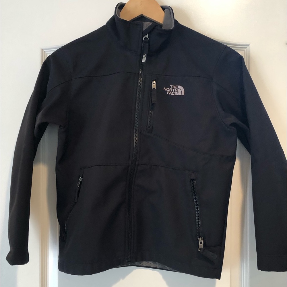 North face kids black zip up